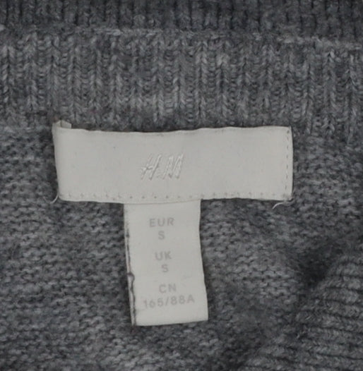 Womens UK Size S H&M Grey Pullover Jumper