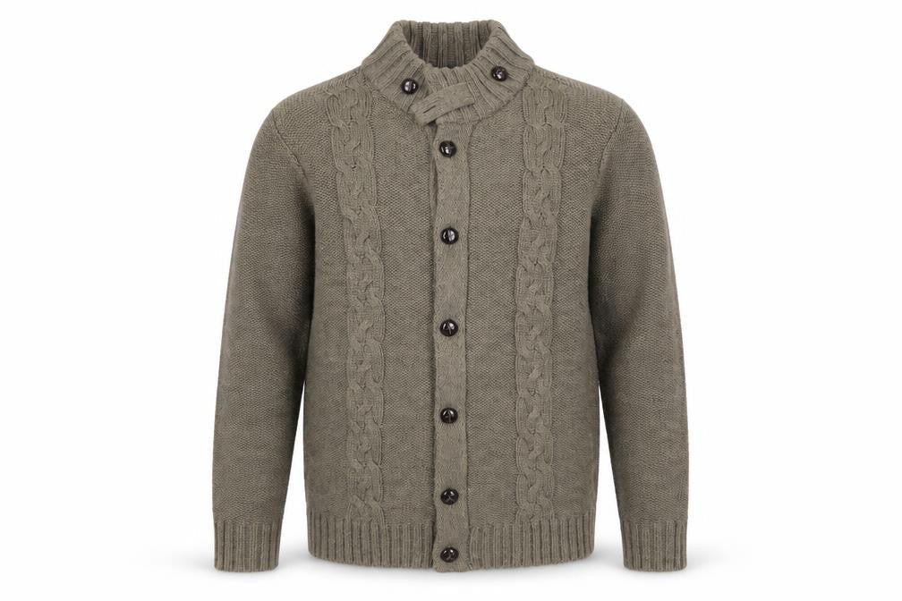 Mens UK Size L NEXT Grey Cardigan Jumper