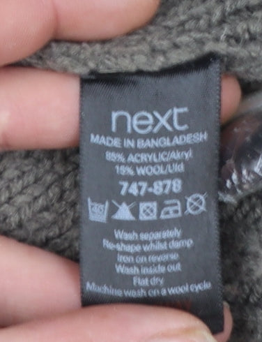 Mens UK Size L NEXT Grey Cardigan Jumper