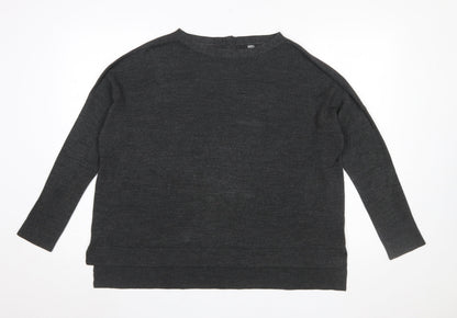 Marks and Spencer Womens Grey Size 16 Acrylic Knit Jumper
