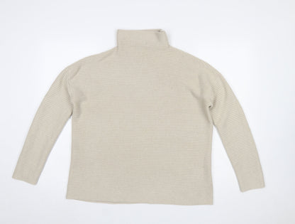 Womens UK Size M French Connection Beige Pullover Jumper