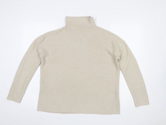 Womens UK Size M French Connection Beige Pullover Jumper