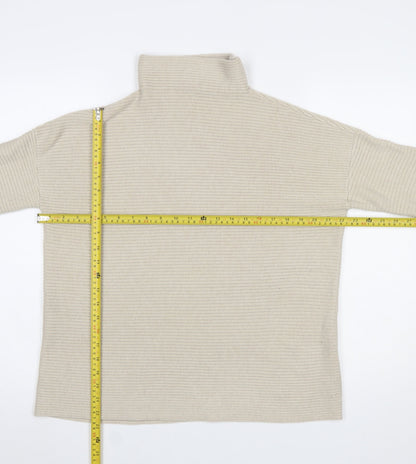 Womens UK Size M French Connection Beige Pullover Jumper