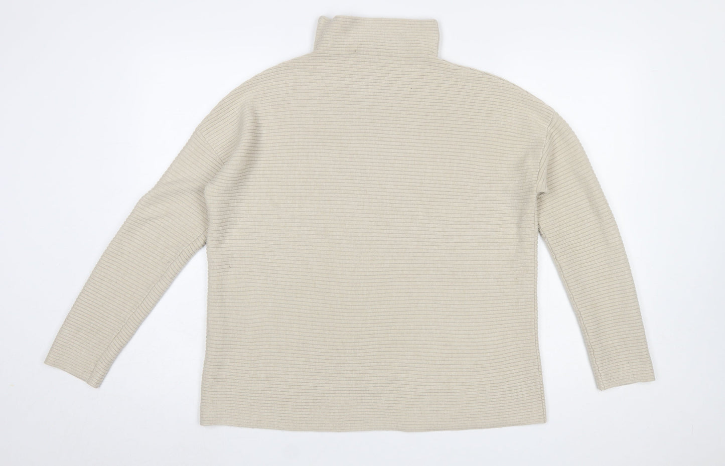 Womens UK Size M French Connection Beige Pullover Jumper