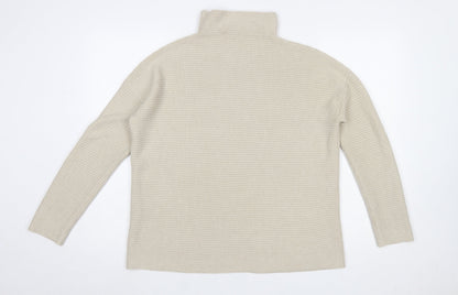 Womens UK Size M French Connection Beige Pullover Jumper