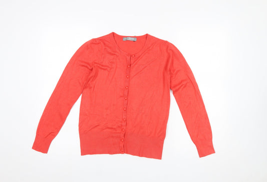 Womens UK Size 6 Marks and Spencer Red Cardigan Jumper
