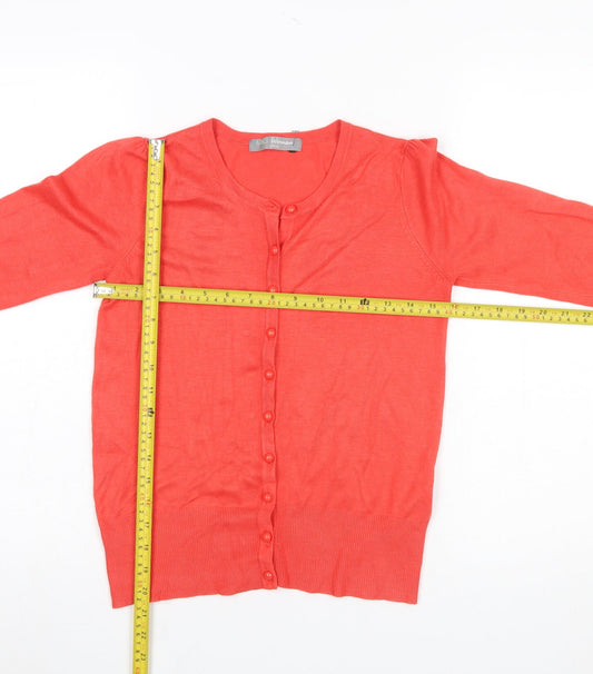 Womens UK Size 6 Marks and Spencer Red Cardigan Jumper