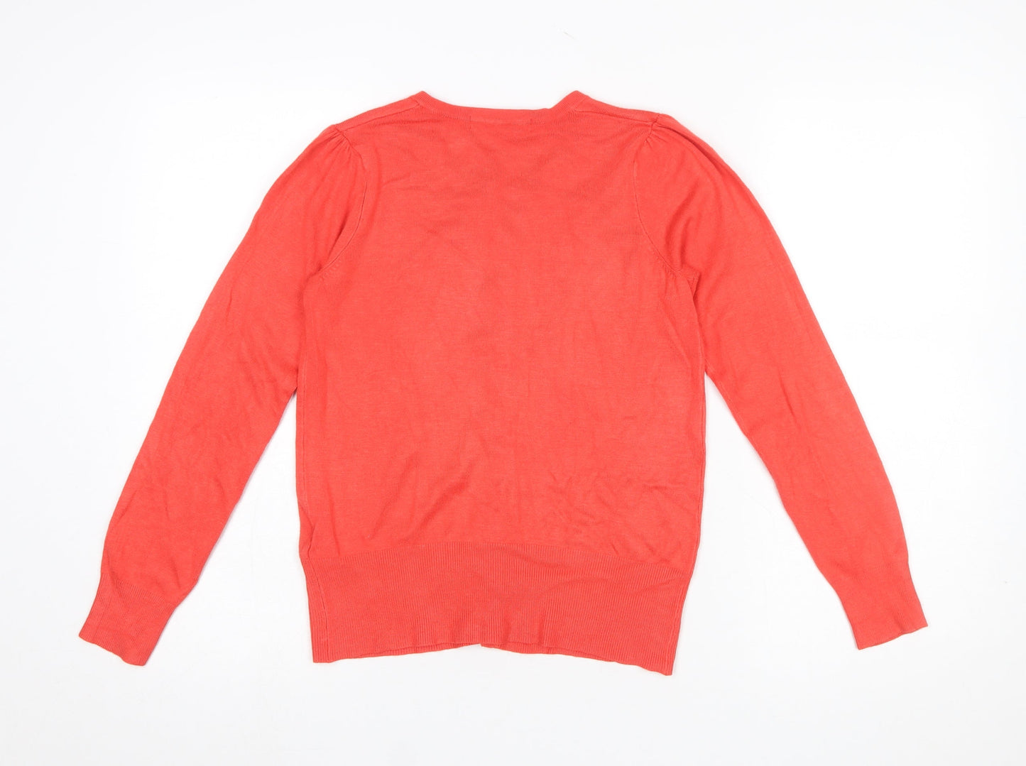 Womens UK Size 6 Marks and Spencer Red Cardigan Jumper