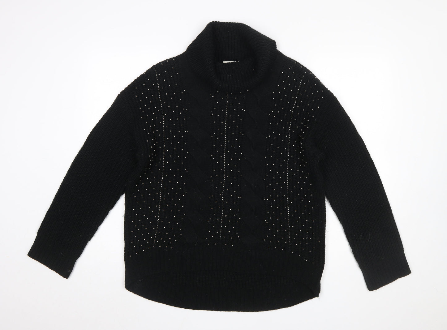 Womens UK Size 14 Marks and Spencer Black Pullover Jumper