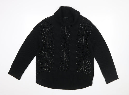 Womens UK Size 14 Marks and Spencer Black Pullover Jumper