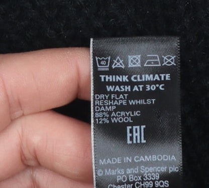 Womens UK Size 14 Marks and Spencer Black Pullover Jumper