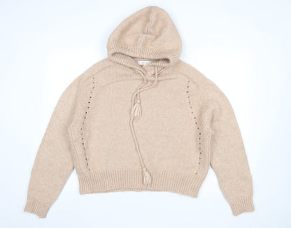Womens UK Size M Marks and Spencer Beige Pullover Jumper