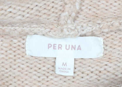Womens UK Size M Marks and Spencer Beige Pullover Jumper
