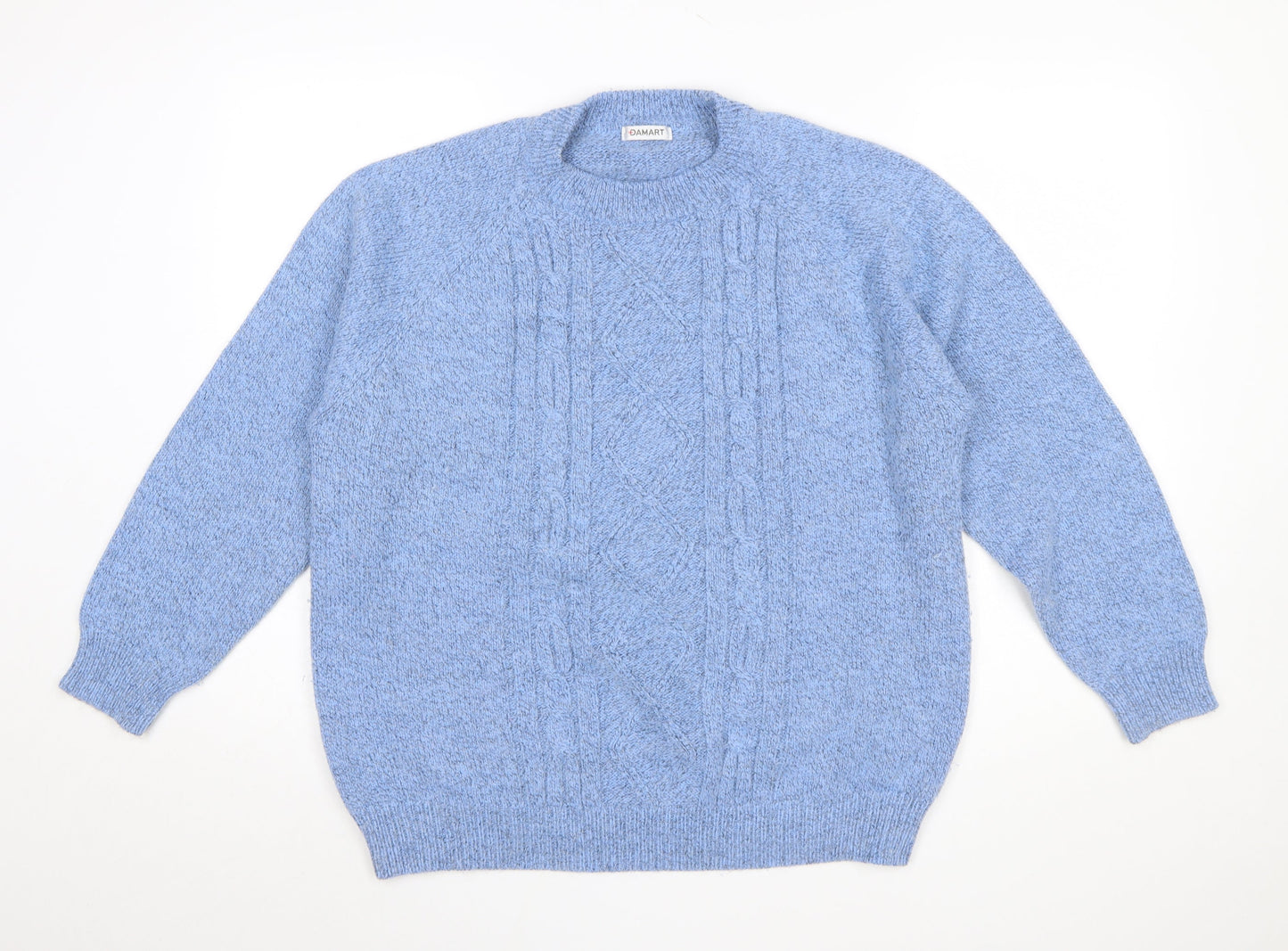 Womens UK Size L Damart Blue Pullover Jumper