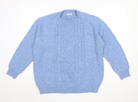Womens UK Size L Damart Blue Pullover Jumper