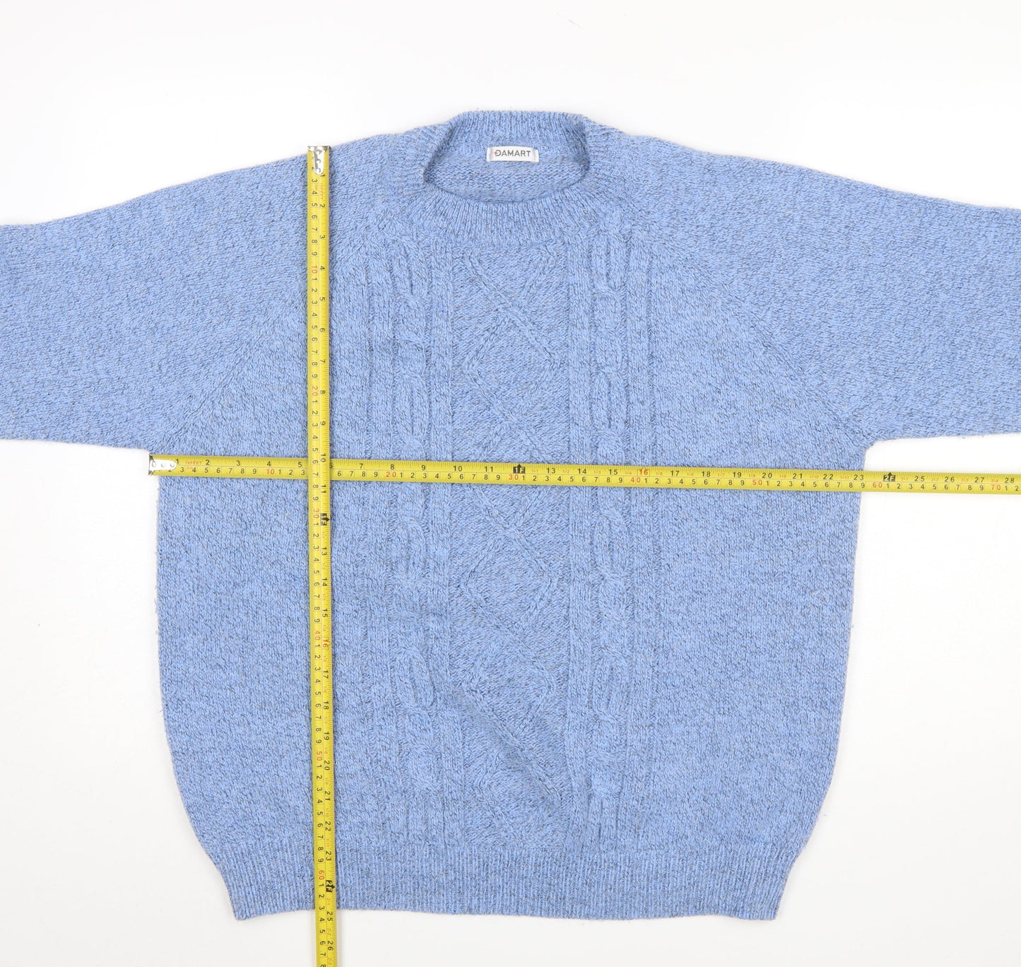 Womens UK Size L Damart Blue Pullover Jumper