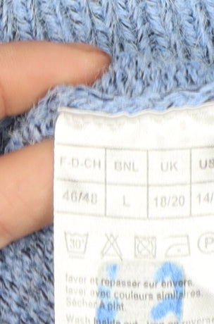 Womens UK Size L Damart Blue Pullover Jumper