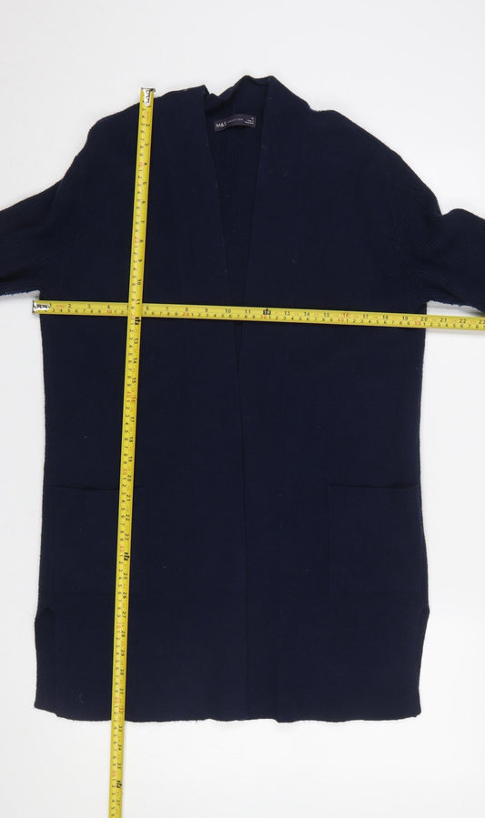 Womens UK Size 12 Marks and Spencer Blue Cardigan Jumper