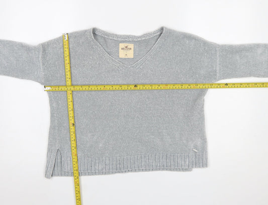 Womens UK Size XS Hollister Grey Pullover Jumper