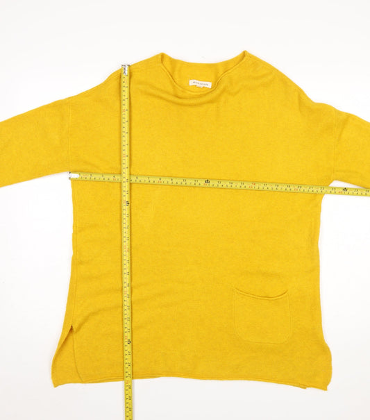 Womens UK Size M Monsoon Yellow Pullover Jumper