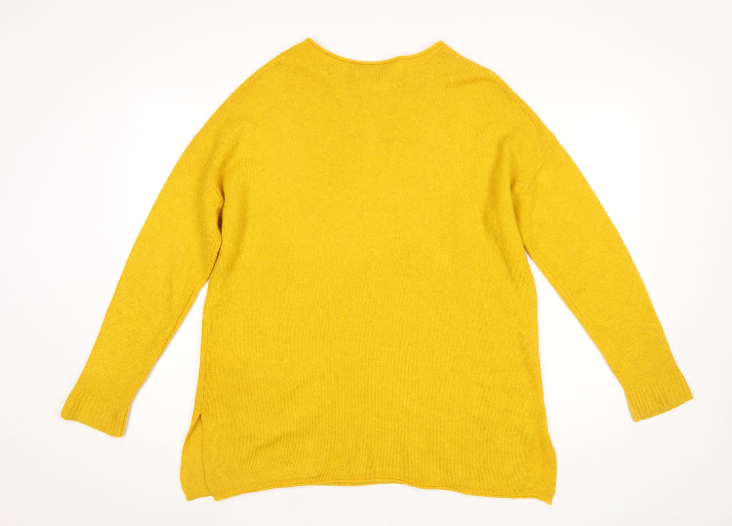 Womens UK Size M Monsoon Yellow Pullover Jumper
