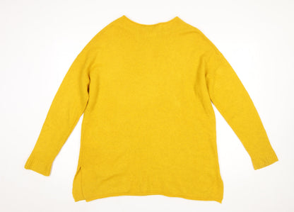 Womens UK Size M Monsoon Yellow Pullover Jumper