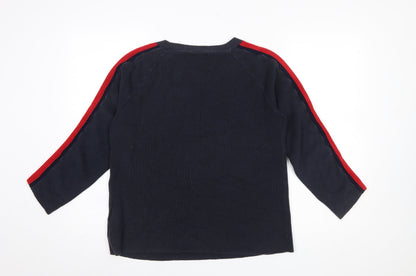 Womens UK Size M Tommy Hilfiger Blue Pullover Jumper
