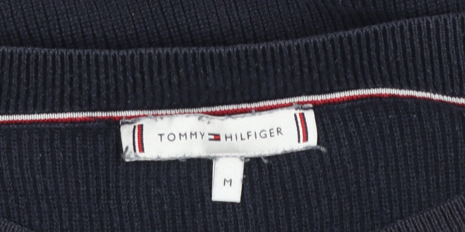 Womens UK Size M Tommy Hilfiger Blue Pullover Jumper