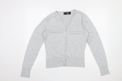 Womens UK Size M Kersh Grey Cardigan Jumper