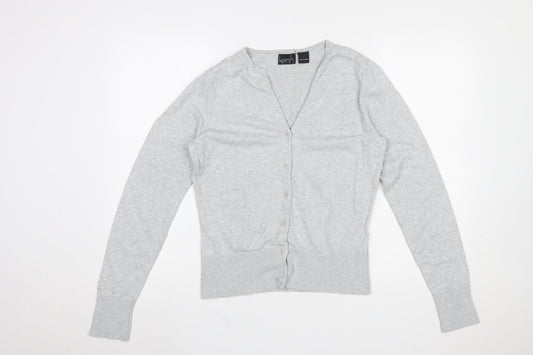 Womens UK Size M Kersh Grey Cardigan Jumper