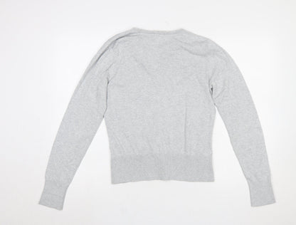 Womens UK Size M Kersh Grey Cardigan Jumper