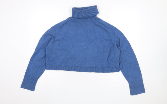 Womens UK Size 12 Zara Blue Pullover Jumper