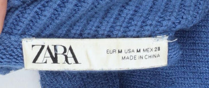 Womens UK Size 12 Zara Blue Pullover Jumper