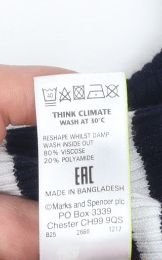 Womens UK Size 10 Marks and Spencer Blue Pullover Jumper