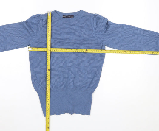 Womens UK Size S Marks and Spencer Blue Pullover Jumper