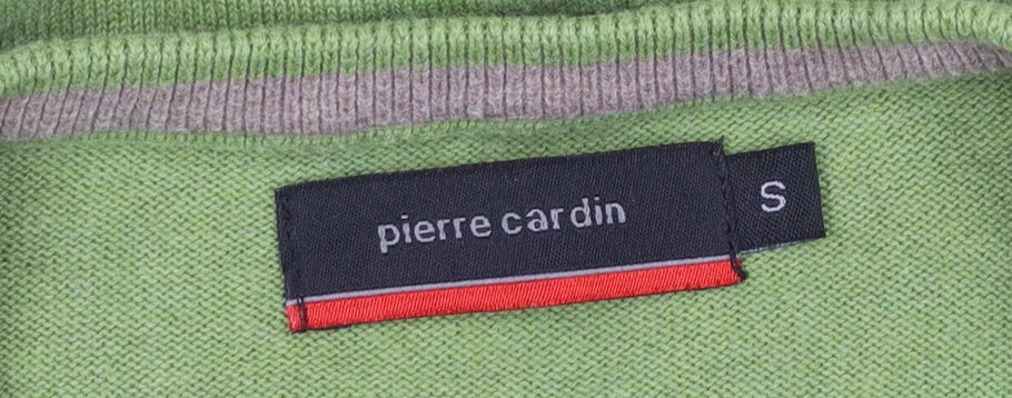 Mens UK Size S Pierre Cardin Green Vest Jumper