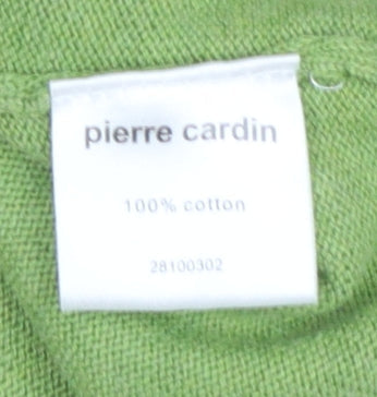 Mens UK Size S Pierre Cardin Green Vest Jumper