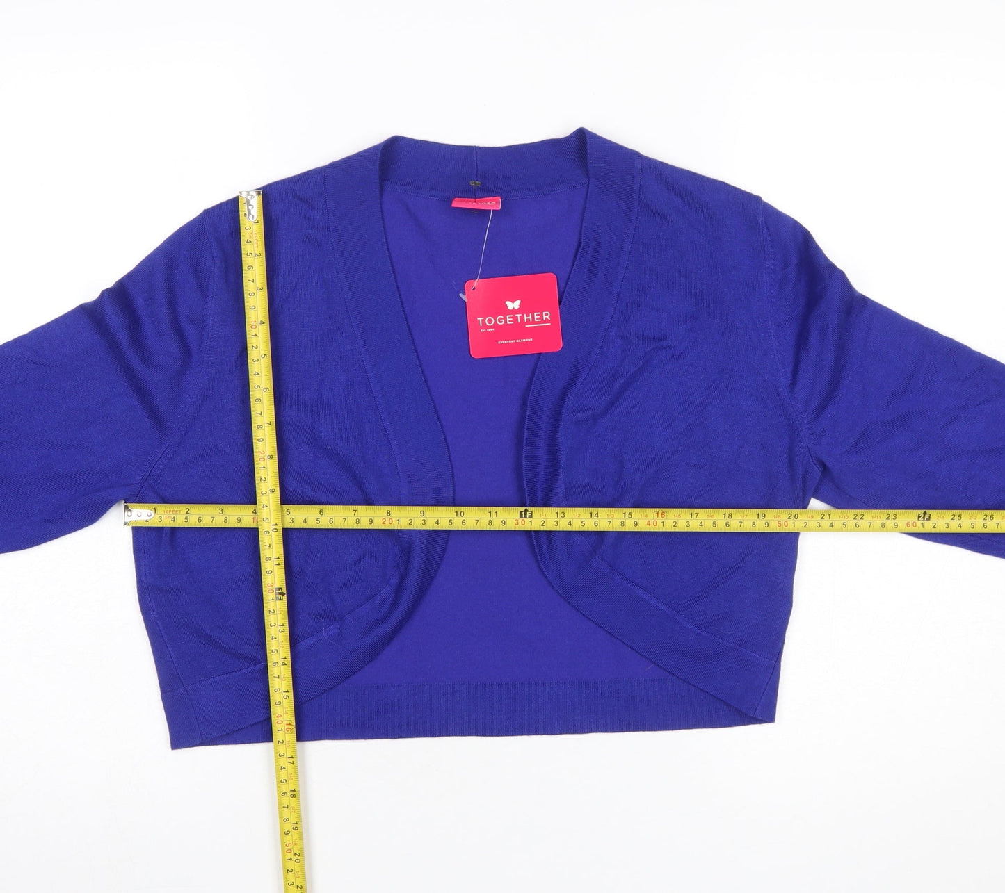 Womens UK Size 18 Together Blue Cardigan Jumper
