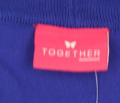 Womens UK Size 18 Together Blue Cardigan Jumper