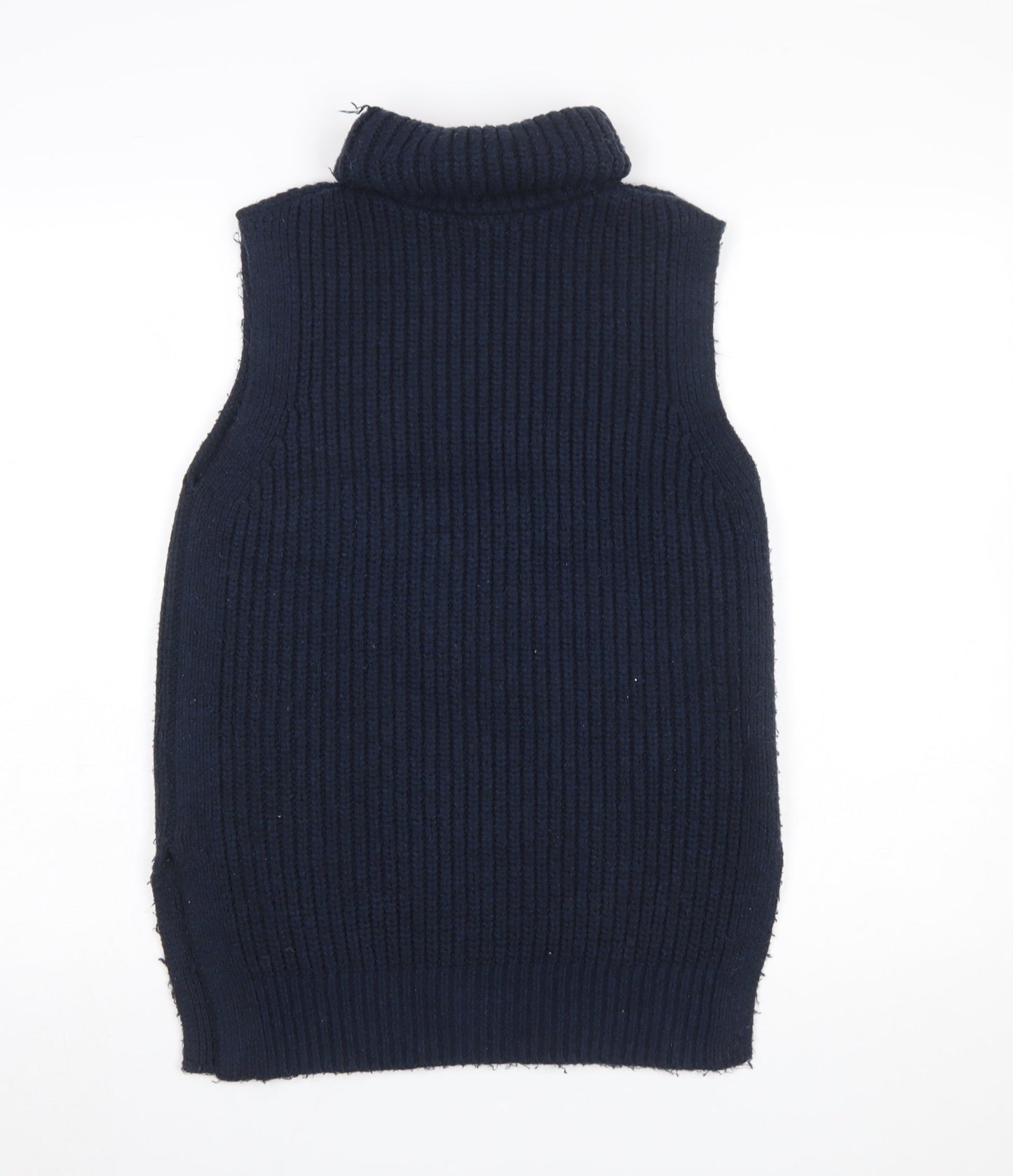 Womens UK Size XS Marks and Spencer Blue Vest Jumper