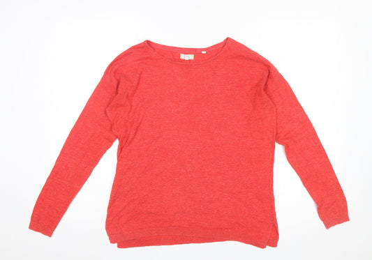 Womens UK Size 8 Fat Face Red Pullover Jumper