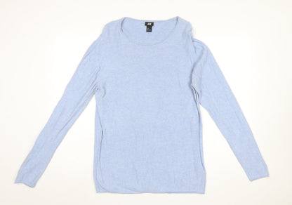 Womens UK Size 14 H&M Blue Pullover Jumper