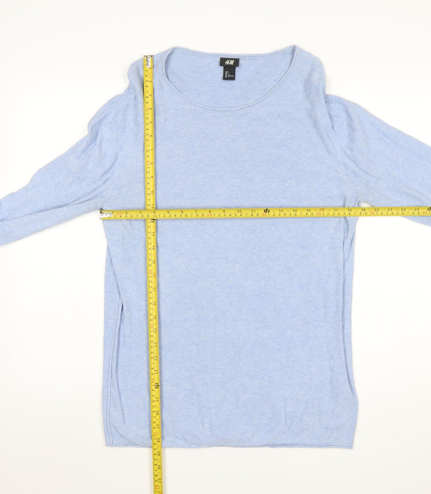 Womens UK Size 14 H&M Blue Pullover Jumper