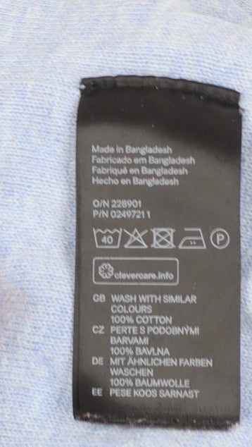 Womens UK Size 14 H&M Blue Pullover Jumper