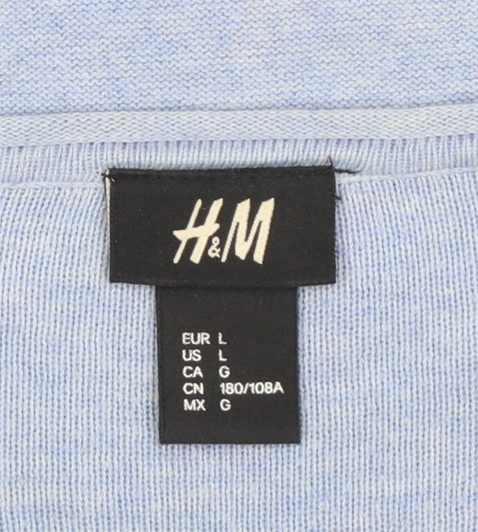 Womens UK Size 14 H&M Blue Pullover Jumper
