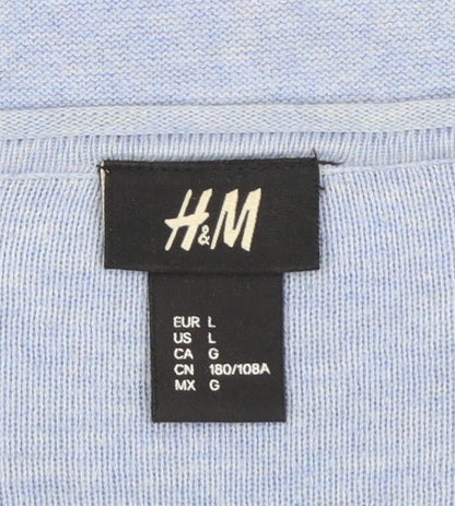 Womens UK Size 14 H&M Blue Pullover Jumper
