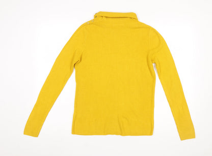 Womens UK Size 10 TU Yellow Pullover Jumper