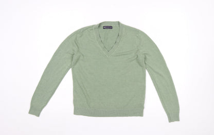 Womens UK Size S Marks and Spencer Green Pullover Jumper