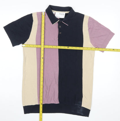 Mens UK Size S Selected Homme 100% Cotton Polo Shirt