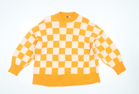 Womens UK Size XL H&M Orange Pullover Jumper